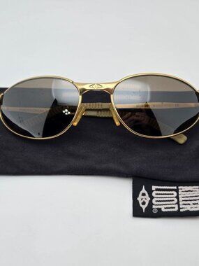Killer Loop Pandemonium W2410-T Gold Frame Gold Mirror Lens Sunglasses w/ Case